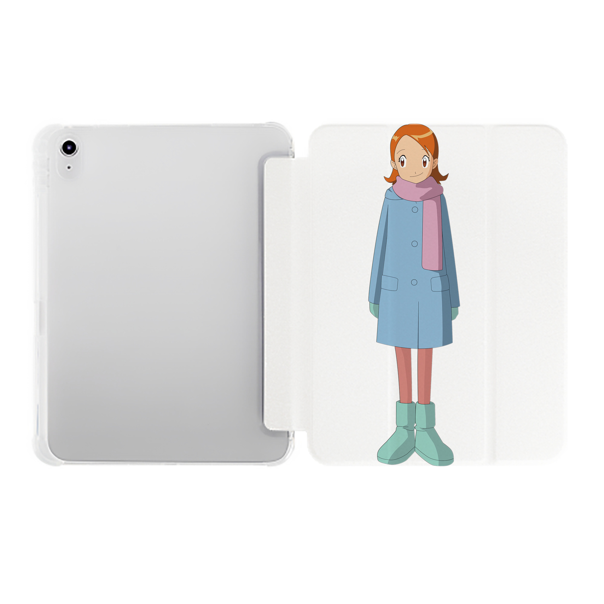 （画像用） Digimon デジタルモンスター/デジモン IPad ケース ペン収納付き 三つ折りスタンド PUレザー×シリコン 対応機種9.5/10.5/10.9インチ